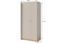 Šatní skříň se 2 dveřmi ALEX