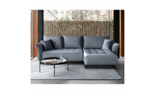 Šedá rohová pohovka BALI s funkcí spaní