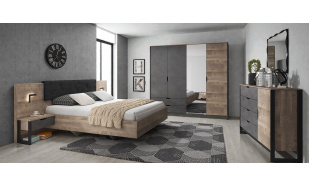 Kvalitní ložnice Denia, dub sand/matera