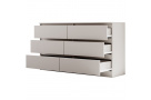 Komoda se šesti zásuvkami LINDA s výběrem dekoru