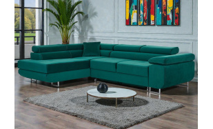 Kvalitní rohová sedačka Bergen, zelená