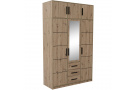 Šatní skříň s dveřmi, horní částí, zrcadlem a 3 dveřmi KAVO