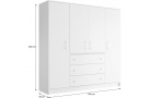 Skříň RILO se 4 dveřmi a 3 zásuvkami