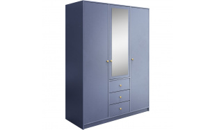 Šatní skříň se 3 dveřmi a zrcadlem SOLEA LUX