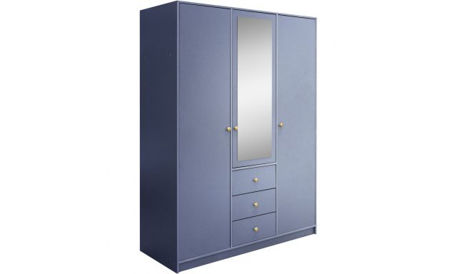 Šatní skříň se 3 dveřmi a zrcadlem SOLEA LUX Šatní skříň se 3 dveřmi a zrcadlem SOLEA LUX