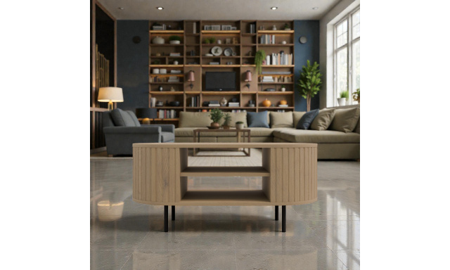 Designový konferenční stolek Ariel, dub cremona