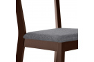 2x čalouněná židle MODEN s dřevěnými nohami