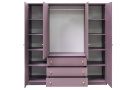 Šatní skříň se 4 dveřmi a zrcadlem SOLEA LUX