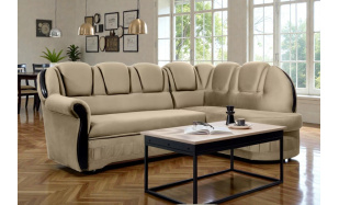 Elegantní rohová sedačka Sandra, béžová 