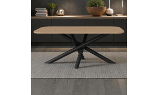 Elegantní jídelní stůl Sandra 185x90cm, dub Lindberg