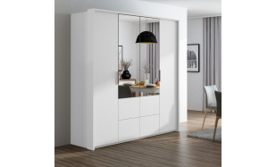 Šatní skříň VIVARO se 2 dveřmi a 4 zásuvkami