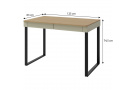 Psací stůl LICO se 2 zásuvkami