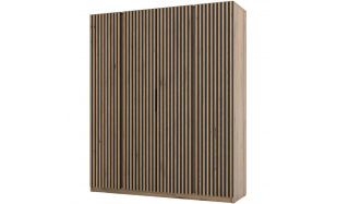 Skříň s lamelami KAYA, 4dveřová XII 200 cm