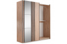 Šatní skříň SORIA s posuvnými dveřmi a zrcadlem