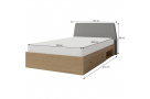 Postel 90x200 se 2 zásuvkami ALEX