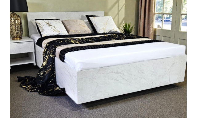 Postel z masivu Dana 160x200cm, mramor