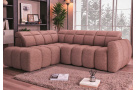 Luxusní rohová sedačka Aspen, růžová 