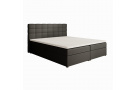 Dvoulůžková postel s úložným prostorem TOPIQ s výběrem velikosti a potahu!