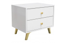 Noční stolek SOLEA se 2 zásuvkami
