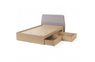 Postel 90x200 se 2 zásuvkami ALEX