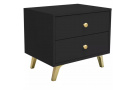 Noční stolek SOLEA se 2 zásuvkami