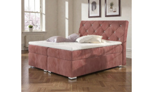 Kontinentální postel Tiago 180x200cm, růžová