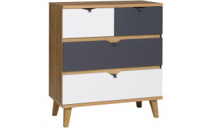 Komoda se 4 zásuvkami MORENO