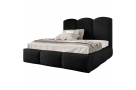 Manželská postel s úložným boxem a rámem BERO (s výběrem rozměru a potahu)