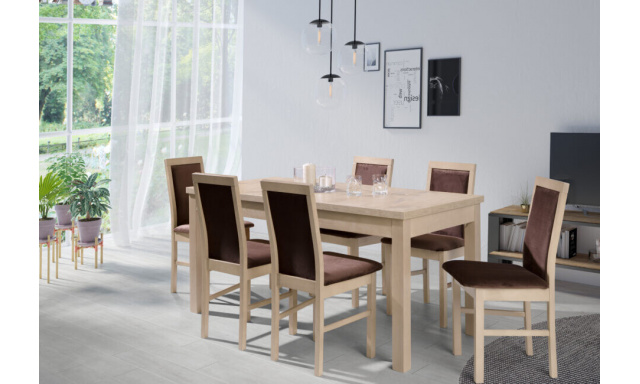 Jídelní set Estima (stůl+6x židle) 