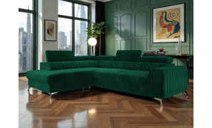 Luxusní rohová sedačka Sotogrande, zelená 