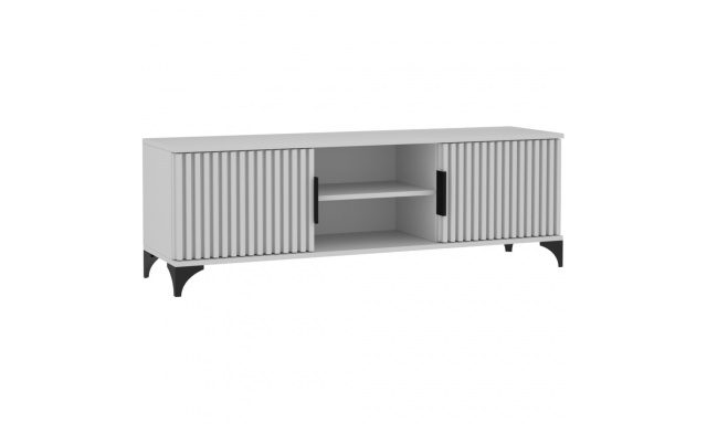 TV stolek se 2 dvířky a lamelami HOME