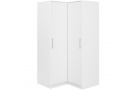 Rohová šatní skříň se 2 dveřmi BORA
