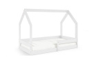 Postel ve tvaru domečku Adrian 160x80cm, borovice bílá