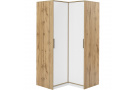 Rohová šatní skříň se 2 dveřmi LIVO