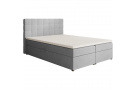 Dvoulůžková postel s úložným prostorem TOPIQ s výběrem velikosti a potahu!