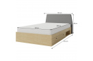 Postel 90x200 se 2 zásuvkami ALEX