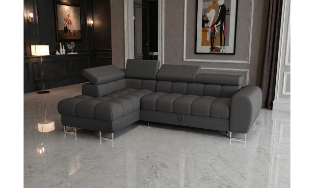 Rohová sedací souprava Diana mini, šedá Gemma 