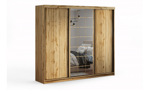 Moderní šatní skřín Cinema 250cm, dub wotan