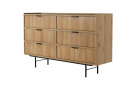 Komoda EVRON se 6 zásuvkami