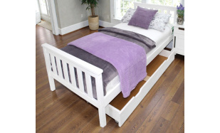 Postel z masivu Siena 90x200cm, borovice (bílá)