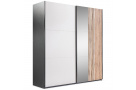 Šatní skříň EVIA s posuvnými dveřmi a zrcadlem