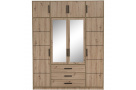 Šatní skříň s dveřmi, horní částí, zrcadlem a 4 dveřmi KAVO