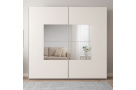 Šatní skříň BROOKLYN s posuvnými dveřmi a zrcadlem