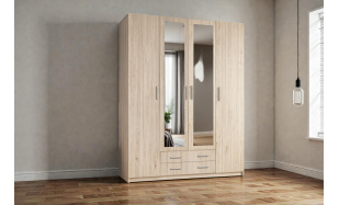 Klasická šatní skřín Palma 171cm, dub sonoma 