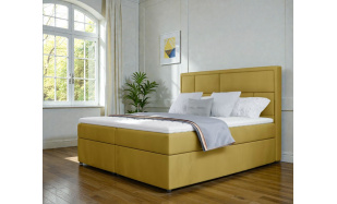 Boxspring postel Betty 180x200cm, žlutá