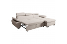 Rohová pohovka s funkcí spaní  a s výběrem potahu COCO