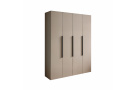 Moderní šatní skříň Tara 180cm, jílová + zrcadlo