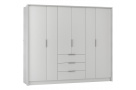 Šatní skříň se 6 dveřmi a 3 zásuvkami BOMBAY