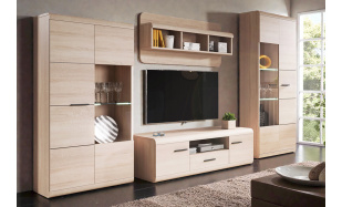 Moderní bytová stěna Avatar, dub sonoma