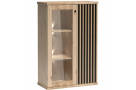 Malá vitrína se 2 dvířky a skleněnou přední částí CAYA
